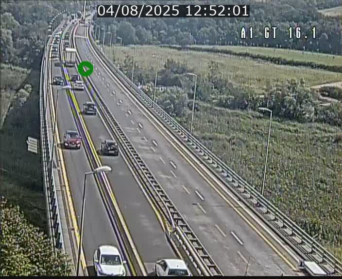 Traffic live webcam Luxembourg Niederanven - A1 direction Allemagne - BK 16.1