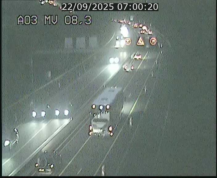 Webcam Autoroute après la Croix de Bettembourg en direction de Luxembourg sur l'A3