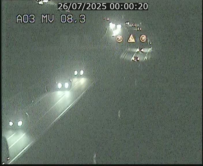 Webcam Autoroute après la Croix de Bettembourg en direction de Luxembourg sur l'A3