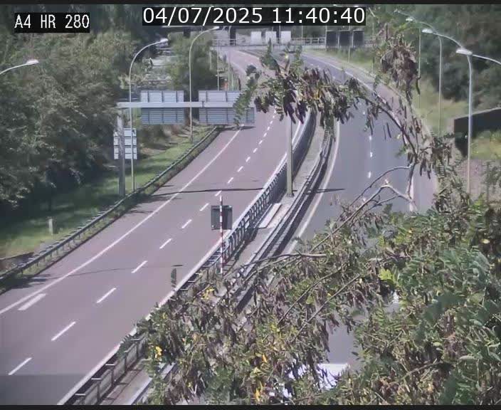 Webcam traffic A4 Luxembourg - BK 0.2 - P+R Bouillon (direction Luxembourg)
