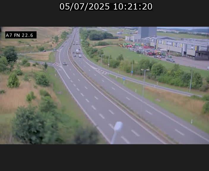 Caméra trafic Luxembourg - A7, Colmar-berg direction Mersch
