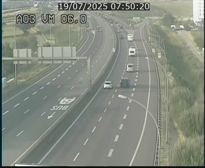 Traffic live webcam Luxembourg Aire de Berchem - A3 - BK 6 - direction France