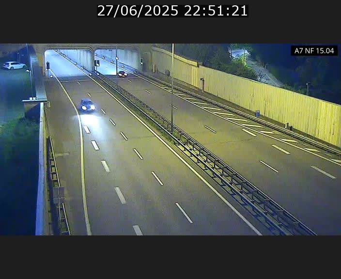 Caméra trafic Luxembourg - A7, Tunnel Mersch, entrée sud, direction Ettelbruck