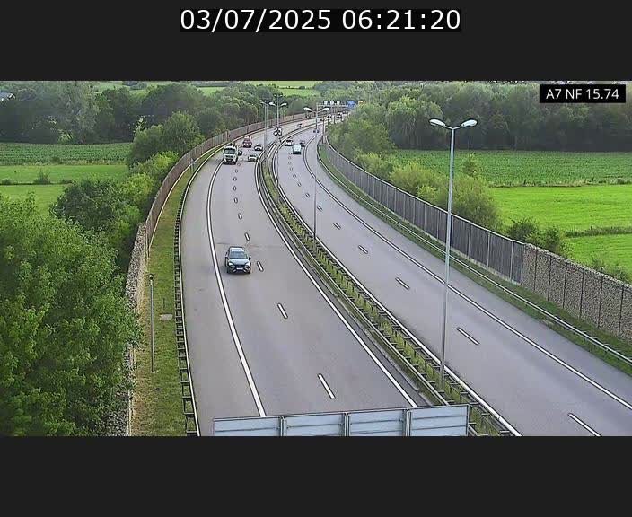 Caméra trafic Luxembourg - A7, Tunnel Mersch, entrée nord, direction Lorentzweiler