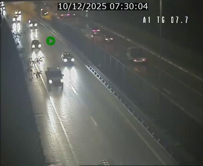 Traffic live webcam Luxembourg Kirchberg - A1 direction Luxembourg-ville - BK 7.7