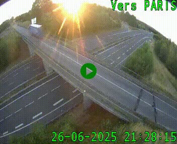 Clone of Caméra routière sur l'autoroute A20 au nord de Limoges, à la jonction avec la N520. Vue orientée vers Paris