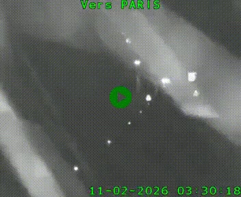 Caméra routière sur l'autoroute A20 à Bessines-sur-Gartempe. Vue orientée vers Paris