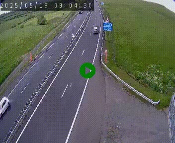 Caméra autoroute A75 à hauteur du col de la Fageole en direction de Clermont-Ferrand