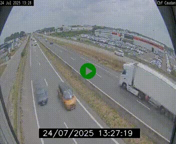 Webcam sur la N165 à hauteur de Caudan, dans le Morbihan.