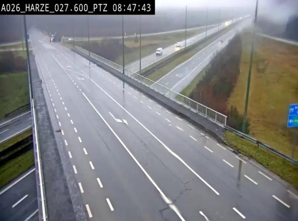 Caméra autoroute Belgique - Sougné-Remouchamps,E25 direction Luxembourg