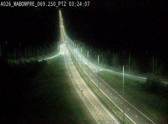 Webcam E25 (A26) à Mabompré. Vue orientée vers Liège