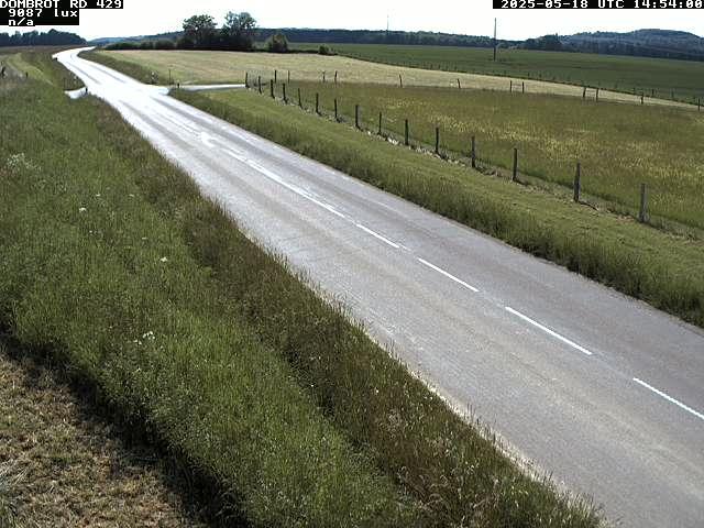 Webcam à Dombrot-le-Sec dans le département des Vosges sur la D429 à 407 mètres d'altitude
