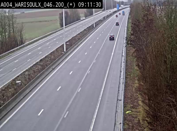 Webcam autoroute Belgique - Warissoulx - E411 - BK 46.2