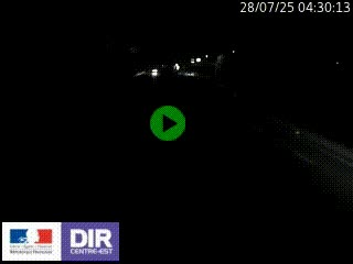 Caméra autoroute sur A6 - Valvert, près de Lyon, en direction de Paris, à hauteur de la sortie 36 Porte du Valvert