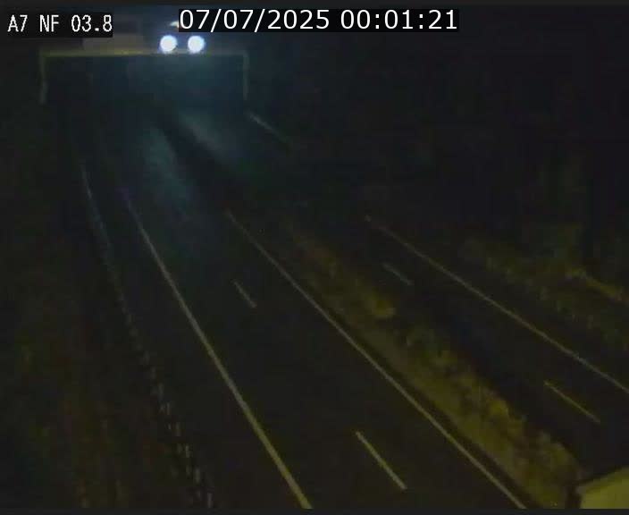 Webcam autoroute A7 au Luxembourg à la sortie du Tunnel Stafelter vers le Nord