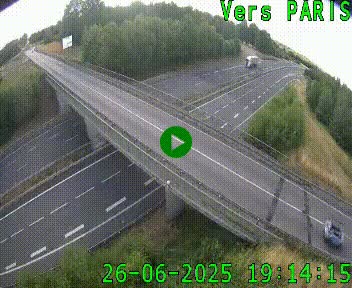 Clone of Caméra routière sur l'autoroute A20 au nord de Limoges, à la jonction avec la N520. Vue orientée vers Paris
