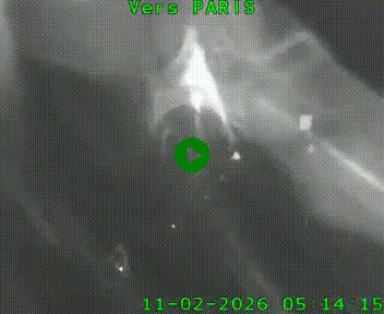 Caméra routière sur l'autoroute A20 à Bessines-sur-Gartempe. Vue orientée vers Paris