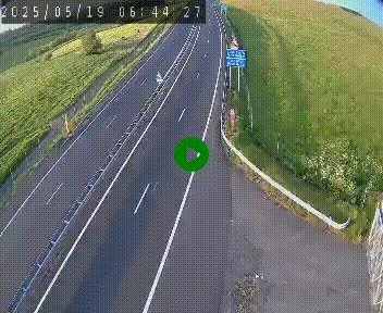 Caméra autoroute A75 à hauteur du col de la Fageole en direction de Clermont-Ferrand