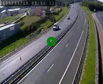 Caméra autoroute A75 à hauteur du col du rocher blanc en direction de Montpellier