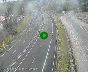 Caméra autoroute A75 à hauteur du col du rocher blanc en direction de Montpellier