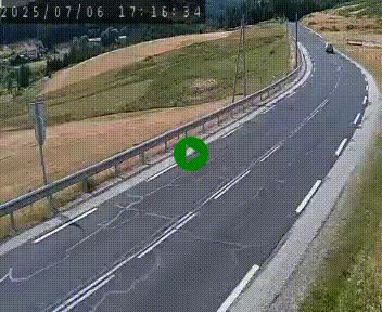 Webcam routière au niveau du col de la Chavade en Ardèche, sur la N102 à 1266 mètres d'altitude