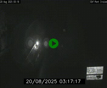 Webcam sur la N165 après le Pont de l'Iroise, à l'entrée de Brest