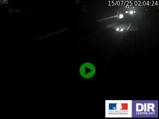 Caméra autoroutière sur l'A47 à hauteur de Givors, a proximité de Lyon. La webcam est orientée vers Lyon