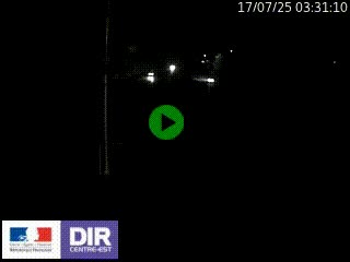 Caméra autoroute sur A6 - Valvert, près de Lyon, en direction de Paris, à hauteur de la sortie 36 Porte du Valvert