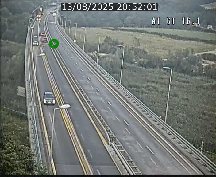 Traffic live webcam Luxembourg Niederanven - A1 direction Allemagne - BK 16.1