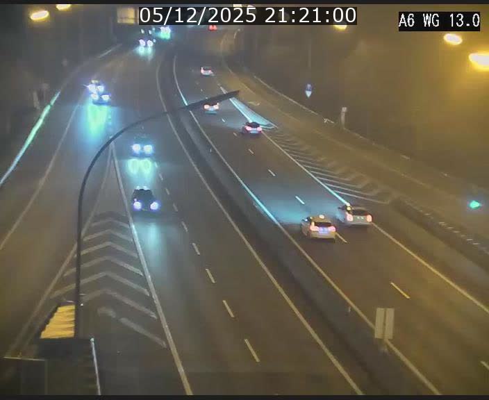 Traffic live webcam Luxembourg Mamer - A6 - BK 13 - direction Luxembourg/France/Allemagne