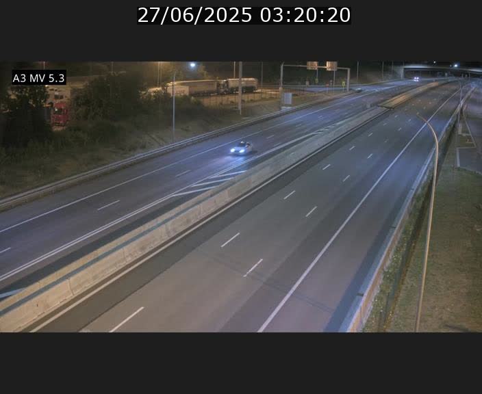 Webcam à l'Aire de Berchem au Luxembourg sur l'A3. Vue orientée vers la France