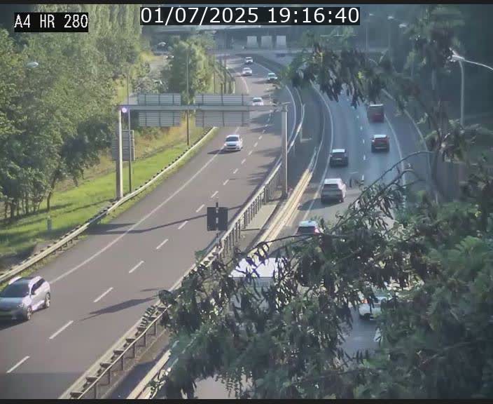 Webcam traffic A4 Luxembourg - BK 0.2 - P+R Bouillon (direction Luxembourg)