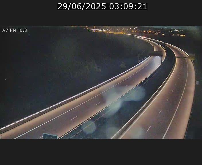 Caméra trafic Luxembourg - A7, Tunnel Gousselerbierg, sortie sud, direction rond-point Lorentzweiler (BK 10.8)