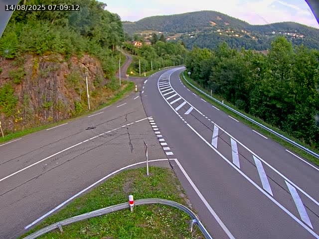 Caméra autoroute France - N66, col du Bussang direction Remiremont