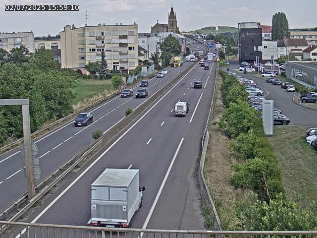 Caméra autoroute France - A31, Thionville direction Metz