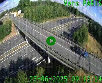 Clone of Caméra routière sur l'autoroute A20 au nord de Limoges, à la jonction avec la N520. Vue orientée vers Paris