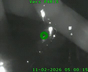 Caméra routière sur l'autoroute A20 à Bessines-sur-Gartempe. Vue orientée vers Paris