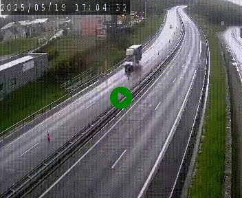 Caméra autoroute A75 à hauteur du col du rocher blanc en direction de Montpellier