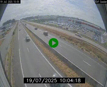 Webcam sur la N165 à hauteur de Caudan, dans le Morbihan.