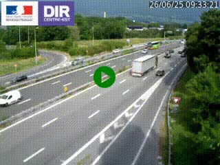 Caméra routière à hauteur de la sortie 15 Chambéry-centre au PK 4,103 en direction d'Albertville