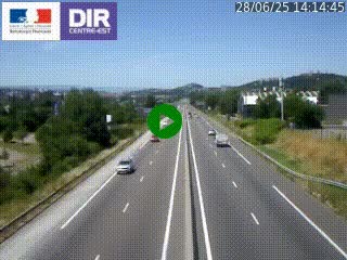 Caméra autoroute à Saint-Etienne (Les Littes) à hauteur du Ikea Saint-Etienne sur l'A72 en direction de Roanne