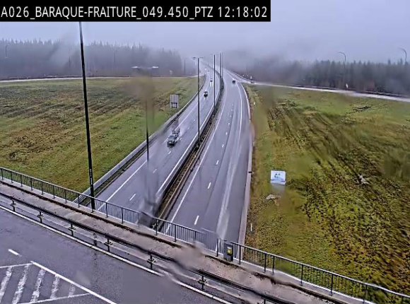 Webcam à la Baraque de Fraiture à la jonction entre l'E25 et la N89 à hauteur de Vielsalm