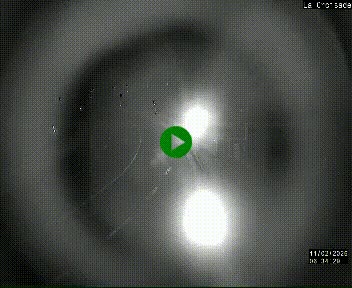 Webcam au carrefour de la croisade, à la jonction entre la N22 et la N320, avant le poste de douane franco-andorrane. Webcam à 1790 mètres d'altitude