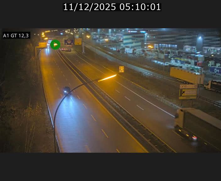 Traffic live webcam Luxembourg Senningerberg - A1 direction Allemagne - BK 12.3