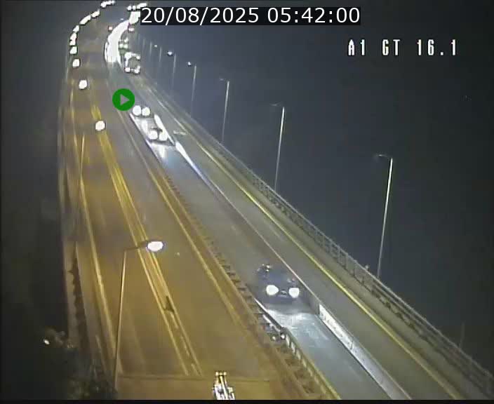 Traffic live webcam Luxembourg Niederanven - A1 direction Allemagne - BK 16.1