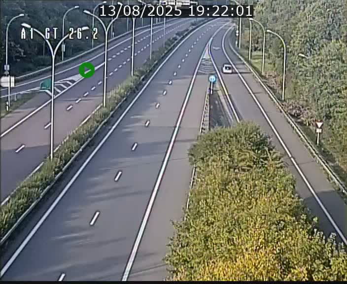 Traffic live webcam Luxembourg Grevenmacher - A1 direction Allemagne - BK 26.2
