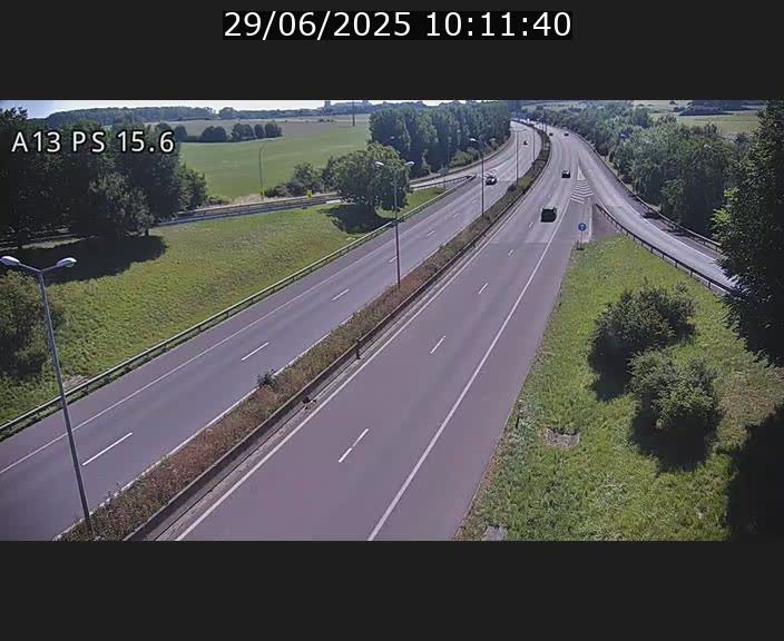 Traffic live webcam Luxembourg Kayl - A13 direction Dudelange - BK 15.6