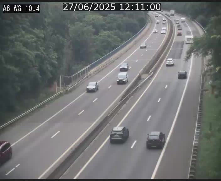 Traffic live webcam Luxembourg Mamer - A6 - BK 10.4 - direction Luxembourg/France/Allemagne