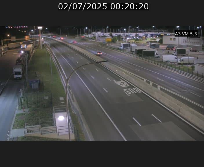 Traffic live webcam Luxembourg Aire de Berchem - A3 - BK 5 - direction France