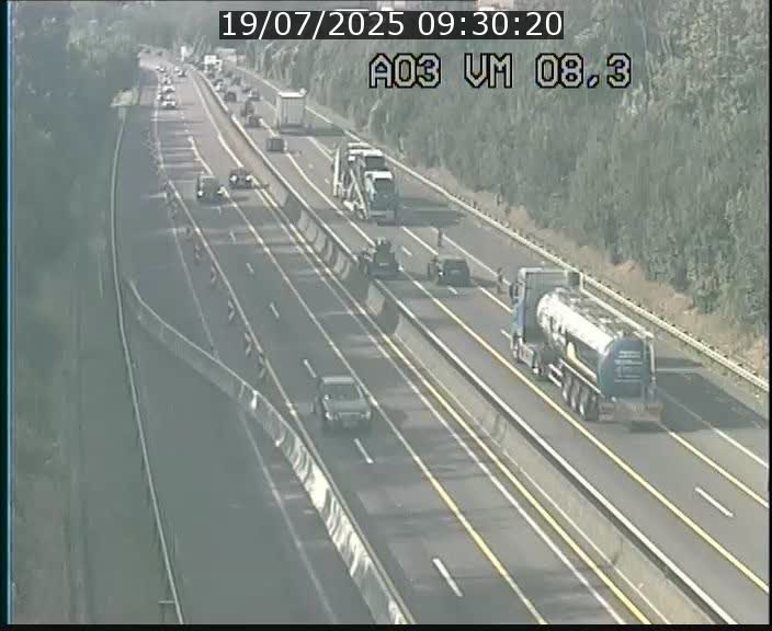 Traffic live webcam Luxembourg Bettembourg - A3 - BK 8.3 - direction France